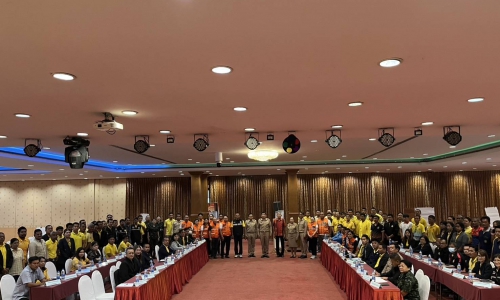 จังหวัดชุมพร / กองอำนวยการป้องกันและบรรเทาสาธารณภัยจังหวัดชุมพร จัดโครงการฝึกศูนย์บัญชาการเหตุการณ์จังหวัดชุมพร กรณีอุทกภัย ประจำปีงบประมาณ 2568
